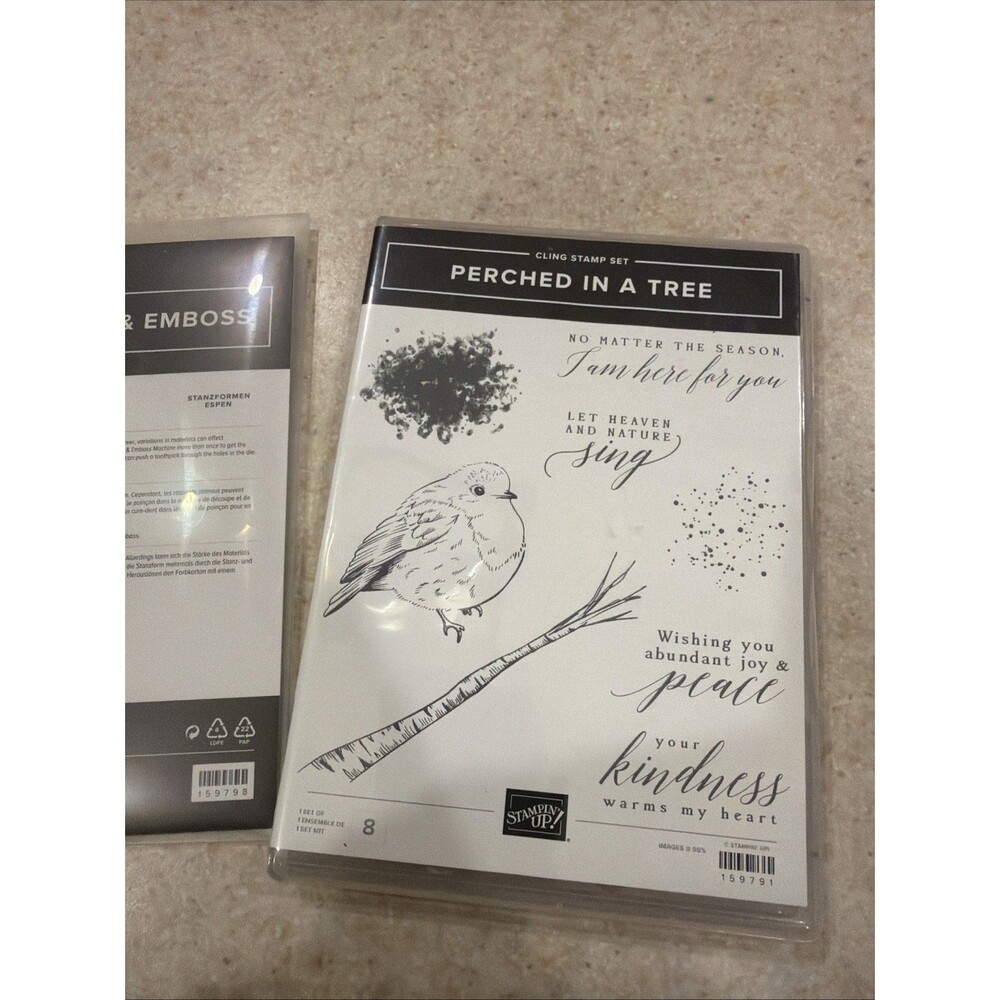 Stampin' Up! PERCHED IN A TREE Stamps & ASPEN TREES Dies Bundle
